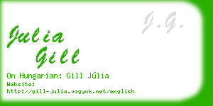 julia gill business card